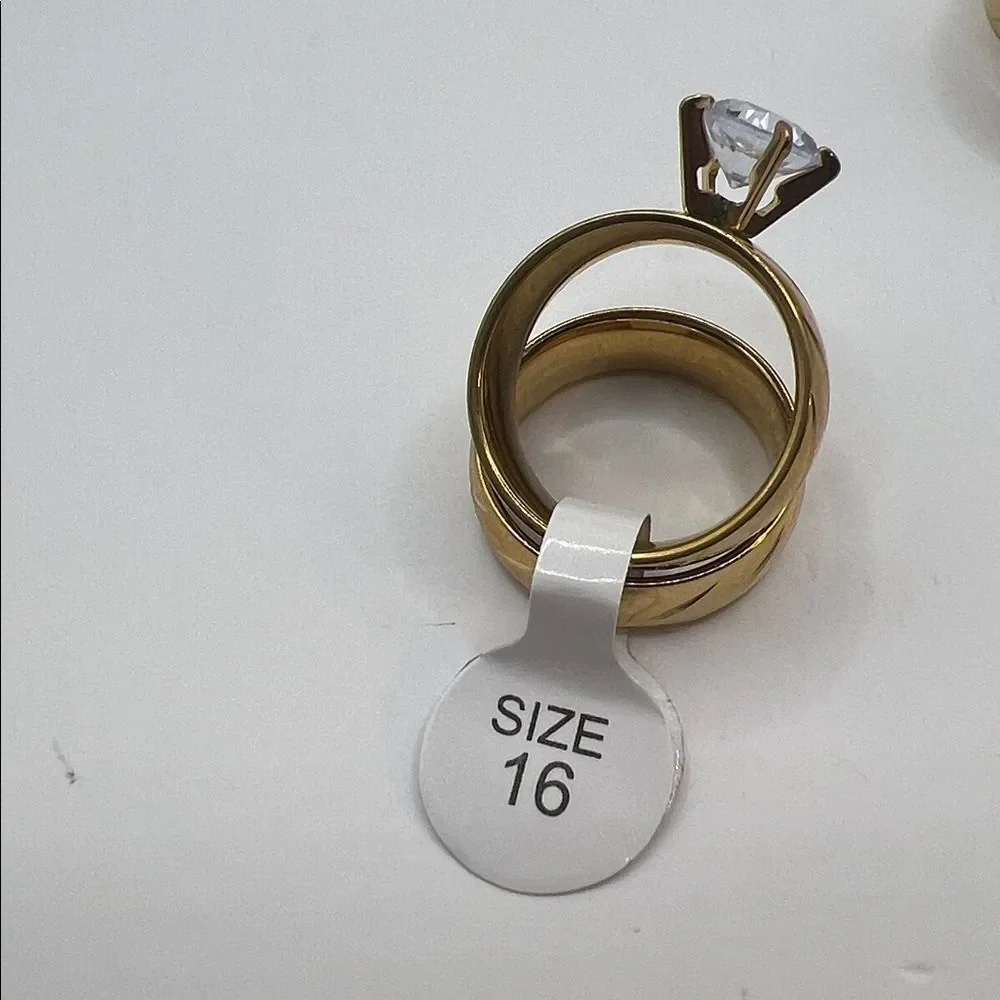 Gold-toned Lot of Wedding Sets- 5 Sets